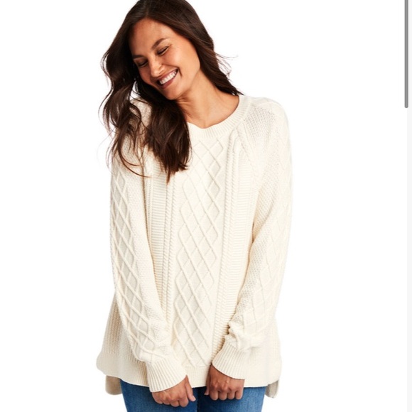 Vineyard Vines Sweaters - Vineyard Vines Fisherman Ivory Oversized Sweater